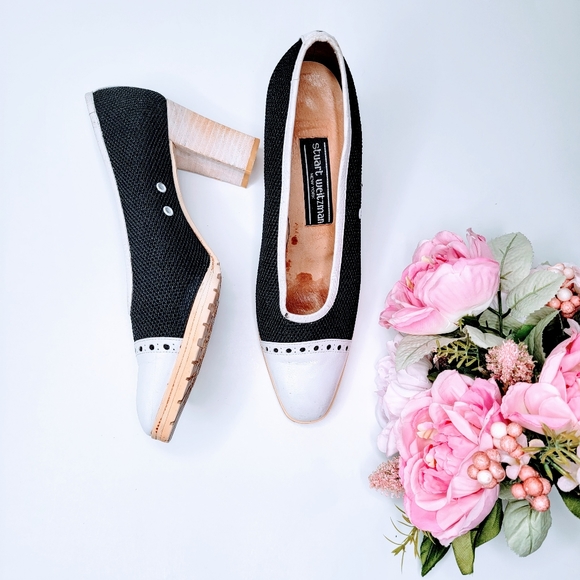 Stuart Weitzman | Vintage Spectator Heel Shoes 7.5 - Picture 2 of 16